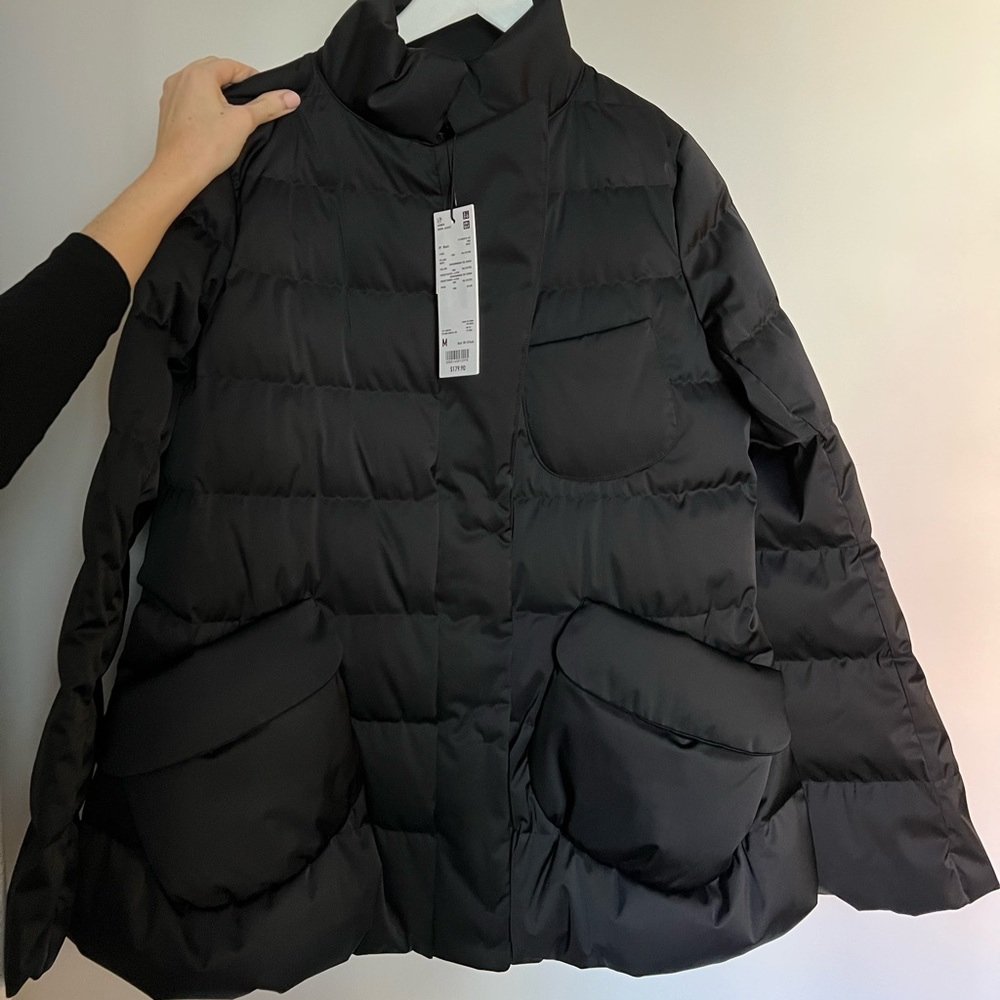 Women’s down black Uniqlo jacket, never worn with tag.